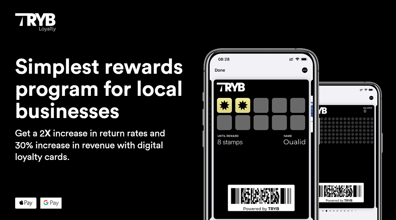Digital Loyalty Card Program for SMB's TRYB Loyalty